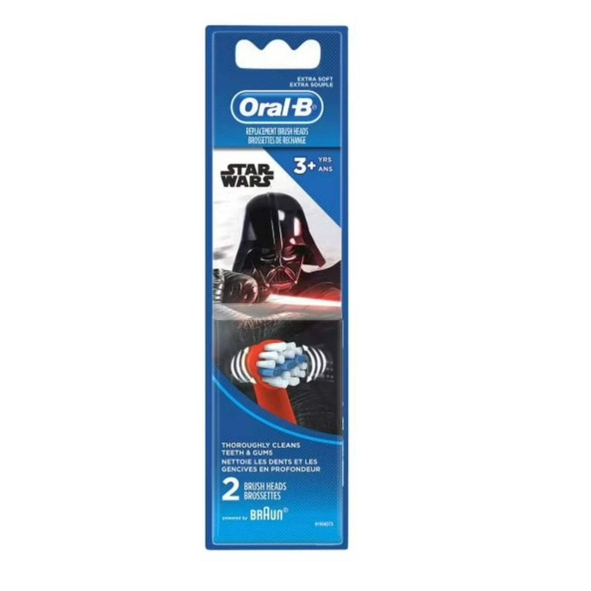 Oral-B Star Wars Replacement Brush Heads 2 Pcs Extra Soft-Oral-B Star Wars Replacement Brush Heads 2 Pcs Extra Soft