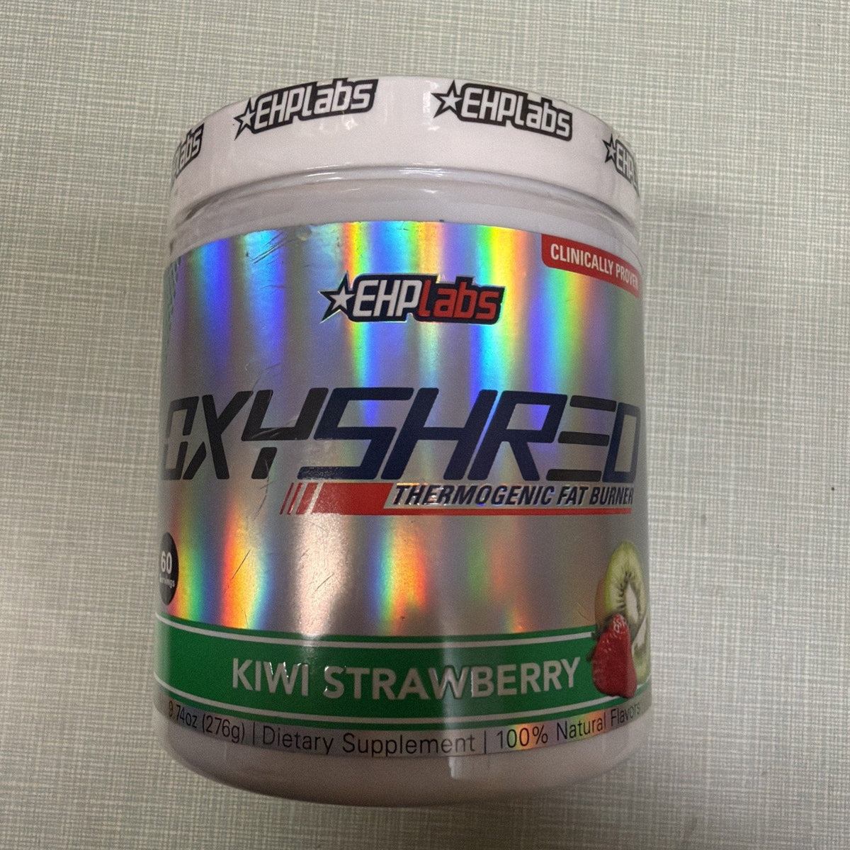 EHP Labs Oxyshred Pre-Workout Thermogenic Fat Burner 60 Servings Kiwi Strawberry-EHP Labs Oxyshred Pre-Workout Thermogenic Fat Burner 60 Servings Kiwi Strawberry