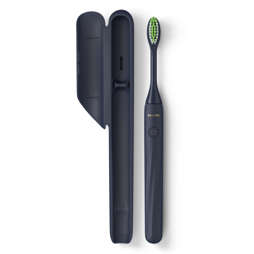 Philips One by Sonicare Battery Toothbrush HY1100/54 Midnight Blue-Philips One by Sonicare Battery Toothbrush HY1100/54 Midnight Blue