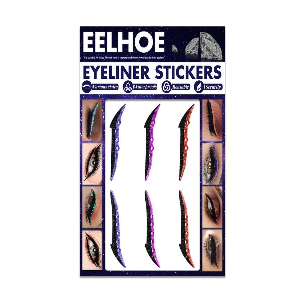 Colored Diamonds Eyelid Line Sticker Waterproof Self-adhesive Eye Liner Eyeliner Stickers Party Sexy Cat Eyes Beauty Makeup Tool-2f49b40647ece4e258d348575913e0f