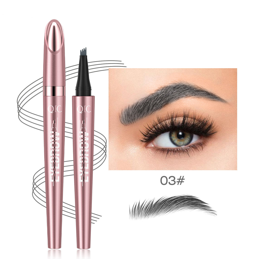 Waterproof And Smooth Not Smudge Four-fork Liquid Eyebrow Pencil-62141e5adb288800848bf9764c8586b0