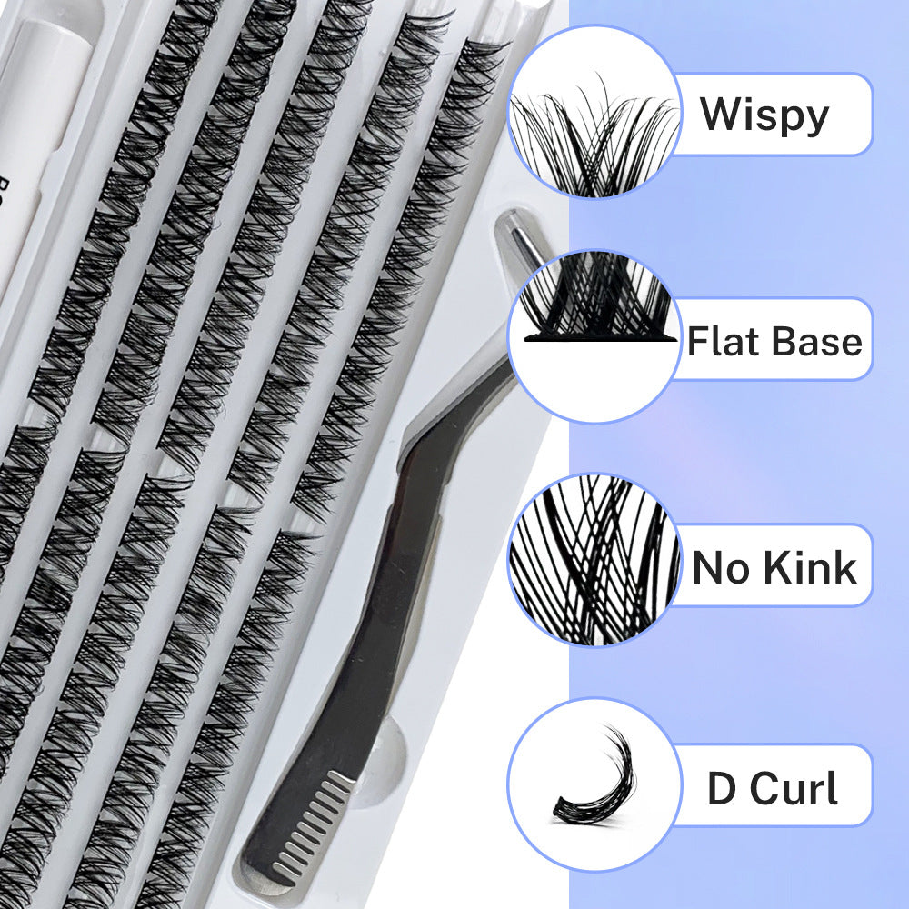 Self-grafting Single Cluster Eyelash Set-551f9adc4bc705052fde68efac0c29fe