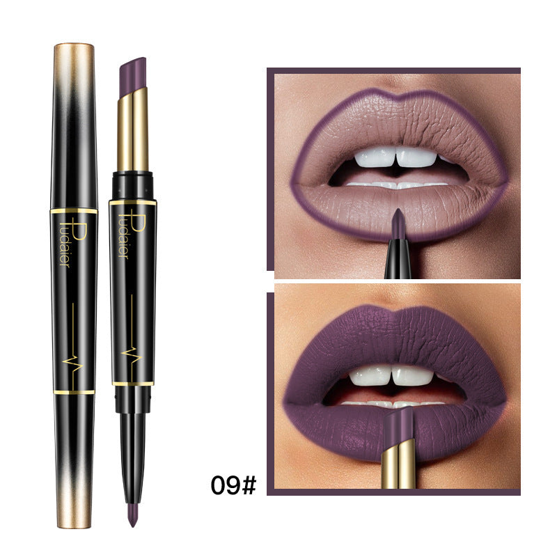 Matte Double-headed Lipstick Lip Liner Lip Lacquer-c1815289e675f55fe76ac13db1e9bcdb