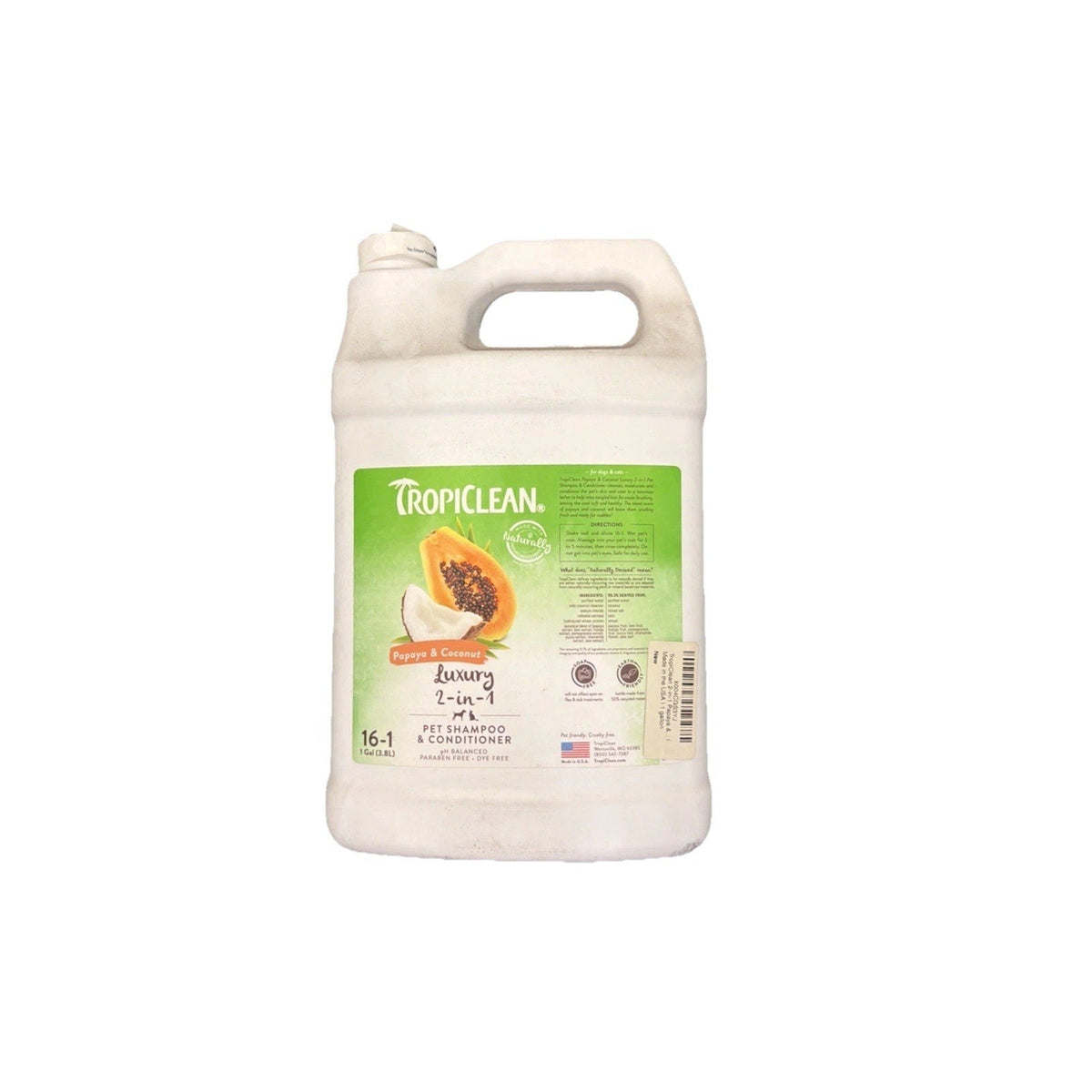 TropiClean 2-in-1 Dog Shampoo and Conditioner, Professional Dog Shampoo, Gallon-TropiClean 2-in-1 Dog Shampoo and Conditioner, Professional Dog Shampoo, Gallon