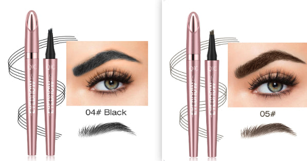 Waterproof And Smooth Not Smudge Four-fork Liquid Eyebrow Pencil-ec380ce414e0b936a4510c61f1dd7cf6