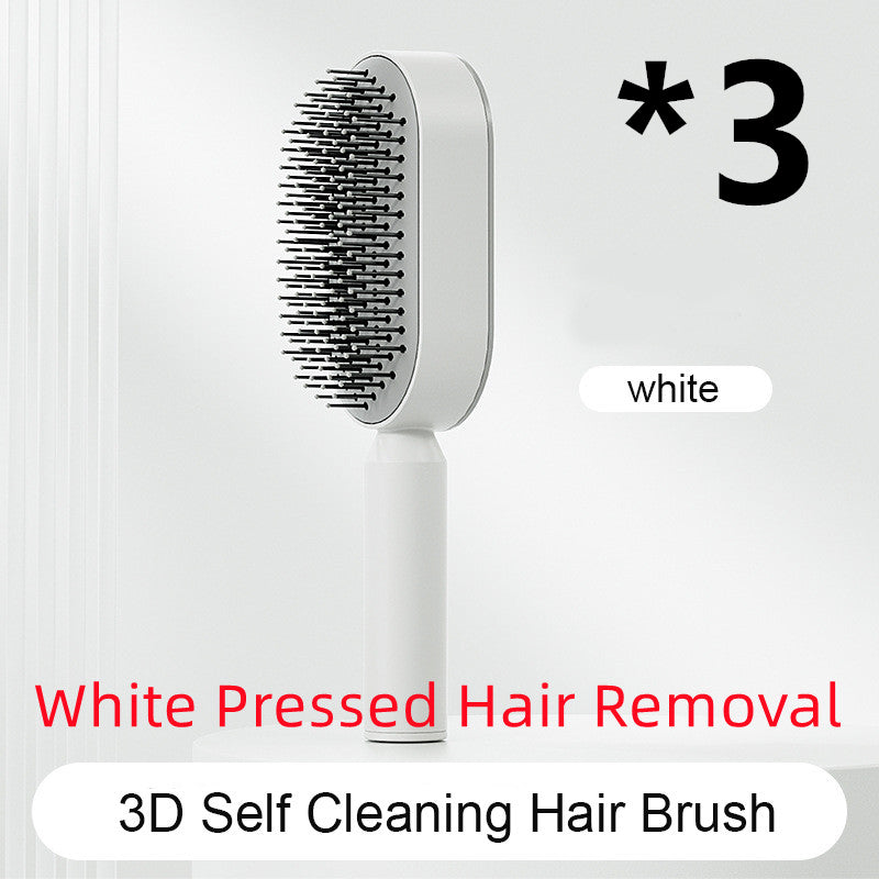 Self Cleaning Hair Brush For Women One-key Cleaning Hair Loss Airbag Massage Scalp Comb Anti-Static Hairbrush-f6931292befcb0bda6bb494bf01d99bd
