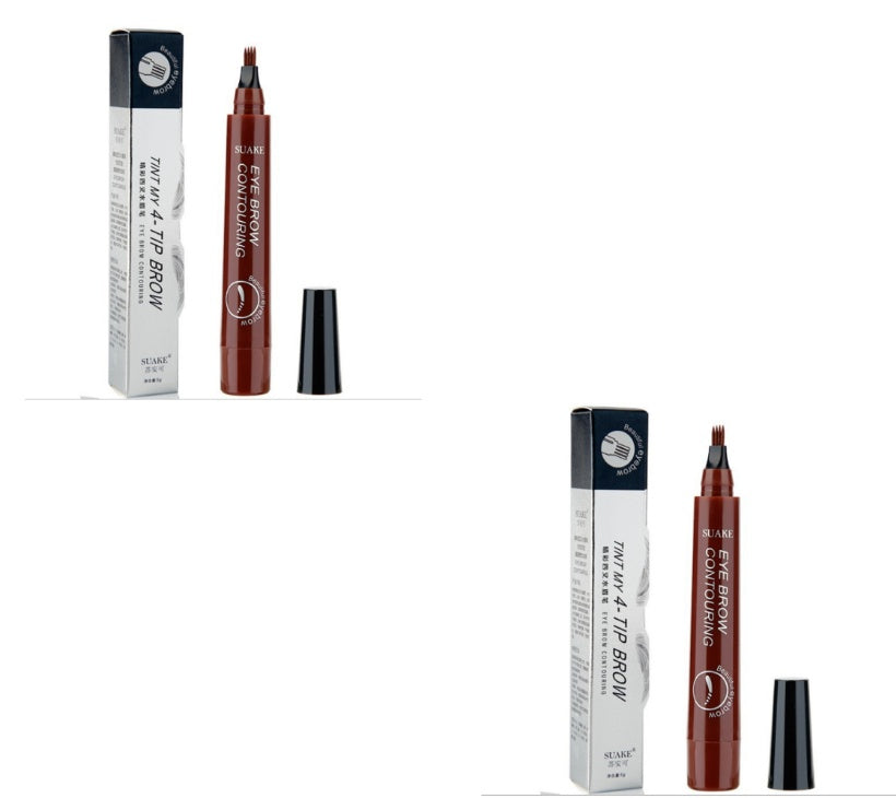 Four-headed Eyebrow Pencil Long-lasting No Blooming-a8f1b8c69da3afccb74e42df89bee221