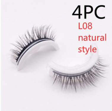 Reusable 3D Mink Lashes Natural False Eyelashes Self Adhesive Fake Glue Free Makeup Eyelash Extension Silk-26d53f2d1bf48dc5f1a7723f4e4274ae