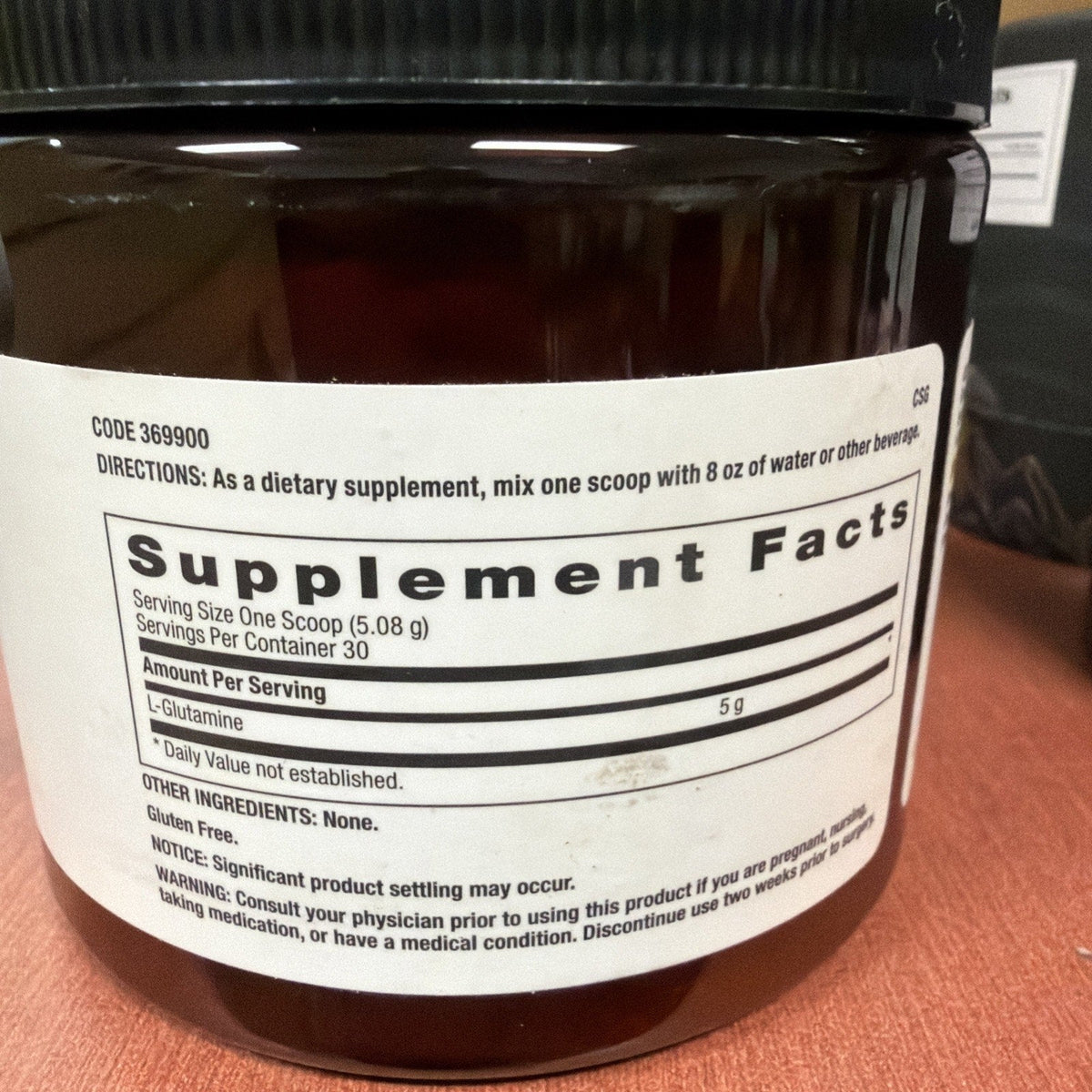 Beyond Raw Chemistry Labs L-Glutamine Powder - Exp. 12/2026-Beyond Raw Chemistry Labs L-Glutamine Powder - Exp. 12/2026
