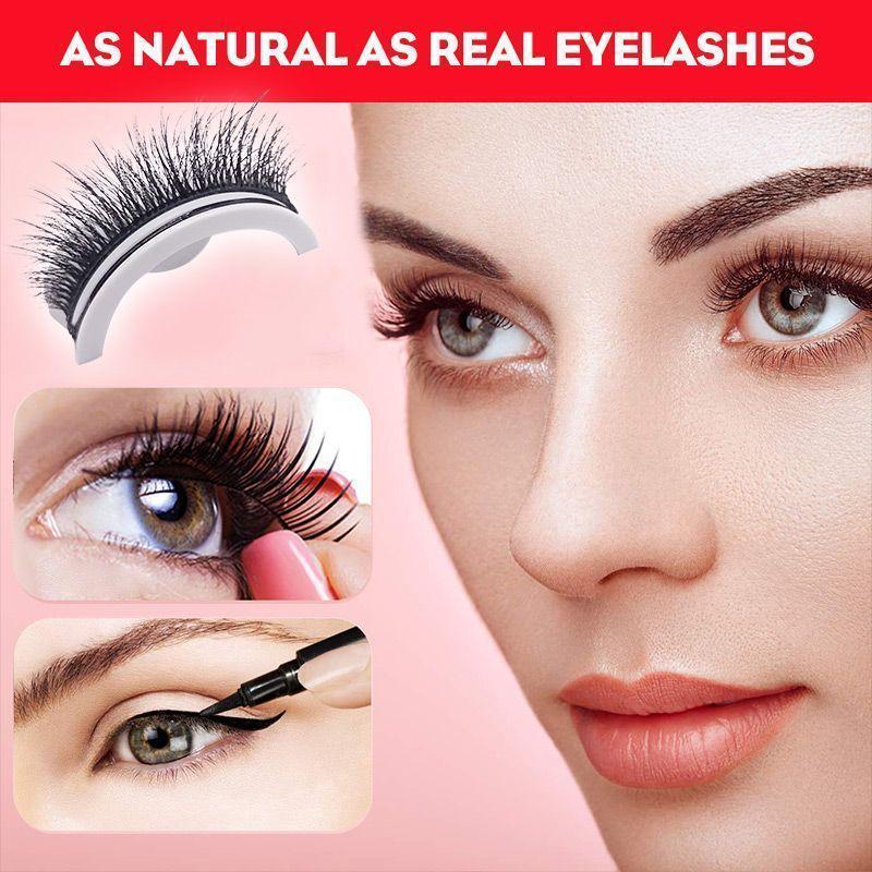 Reusable 3D Mink Lashes Natural False Eyelashes Self Adhesive Fake Glue Free Makeup Eyelash Extension Silk-7d8d448f716a73e5b74f974f9b40d1ce