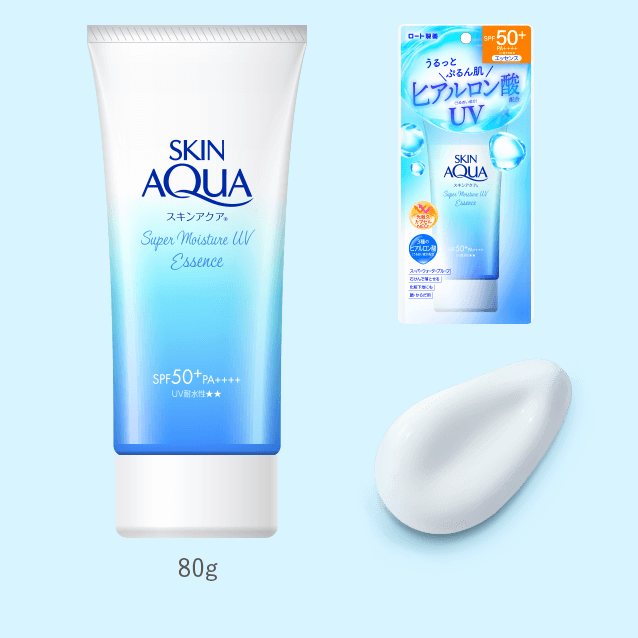 Rohto Skin Aqua UV Super Moisture Essence SPF 50+ PA++++ 80g-Rohto Skin Aqua UV Super Moisture Essence SPF 50+ PA++++ 80g