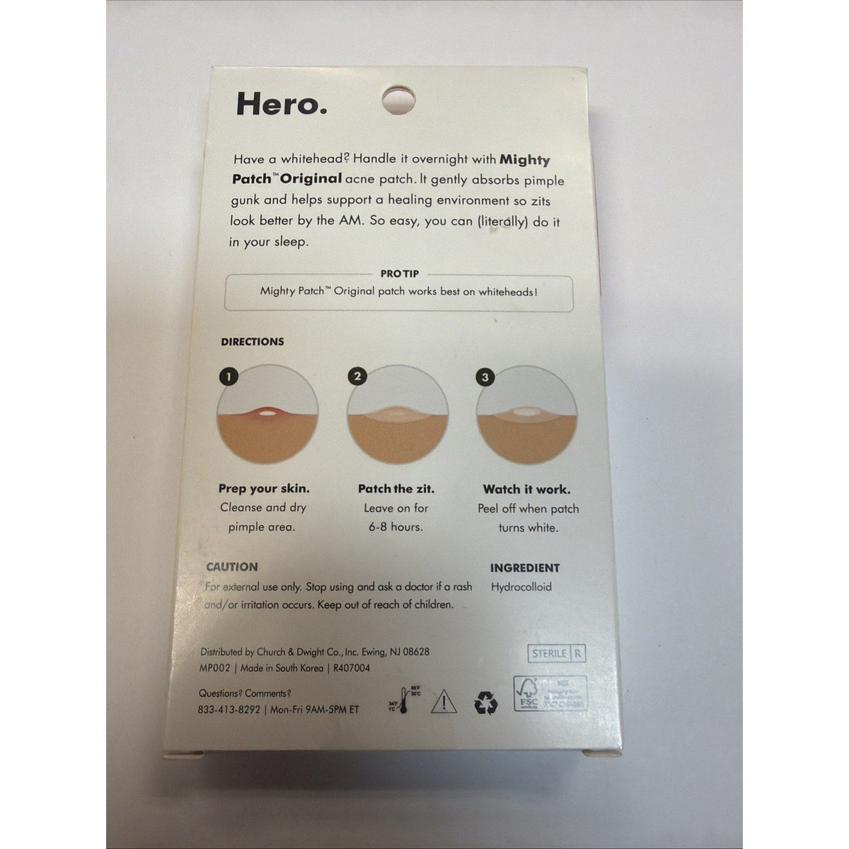 2x 72 count Hero Mighty Patch Original Blemish Treatment (144) total-2x 72 count Hero Mighty Patch Original Blemish Treatment (144) total