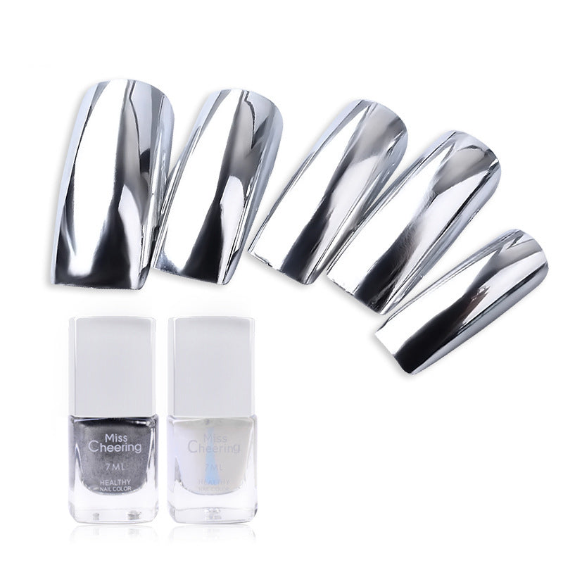 Mirror Silver Nail Polish Base Coat Manicure Nail Treatment-706702d5e0448f0630434e183c383b1a