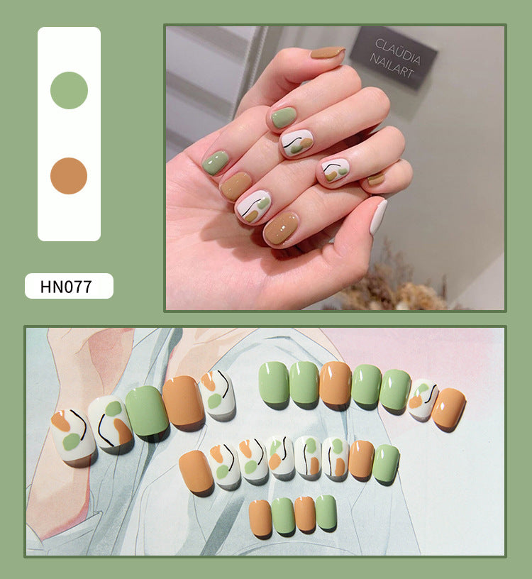 Nail Art Finished Fake Nail Patch Wearable-63e7ff6f1fd04bdafead83615dfccaec