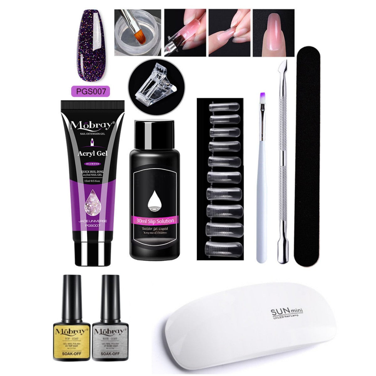 7-Piece Nail Art Crystal Extender Set-eca118d3966d47f658606e61f6ef7e8a