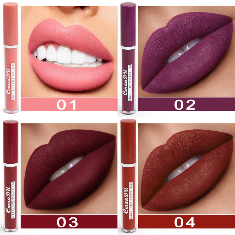 Women's Non-stick Cup Waterproof Matte Lipstick-b56840faf480de91f810b253ec770837