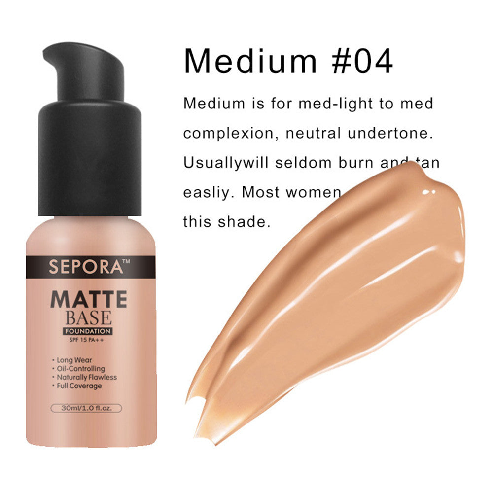 Isolate Waterproof Natural Concealer Base Makeup Matte Liquid Foundation Oil Control Foundation Cream-e057f2705c78d943dd3835323dcb8774