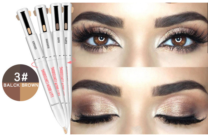 Eyebrow Shaping Set 3 In 1 Foldable Adjustable Eyebrow Stencil For Perfect Brows Shapes Makeup-8e97a52d265540c3818c3dec10ced036