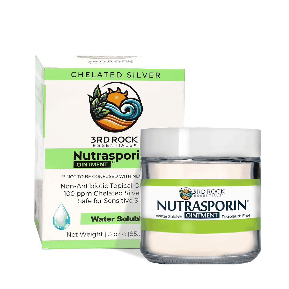 Nutrasporin® All Natural First Aid Ointment - Silver Gel 3 oz Jar-Nutrasporin® All Natural First Aid Ointment - Silver Gel 3 oz Jar