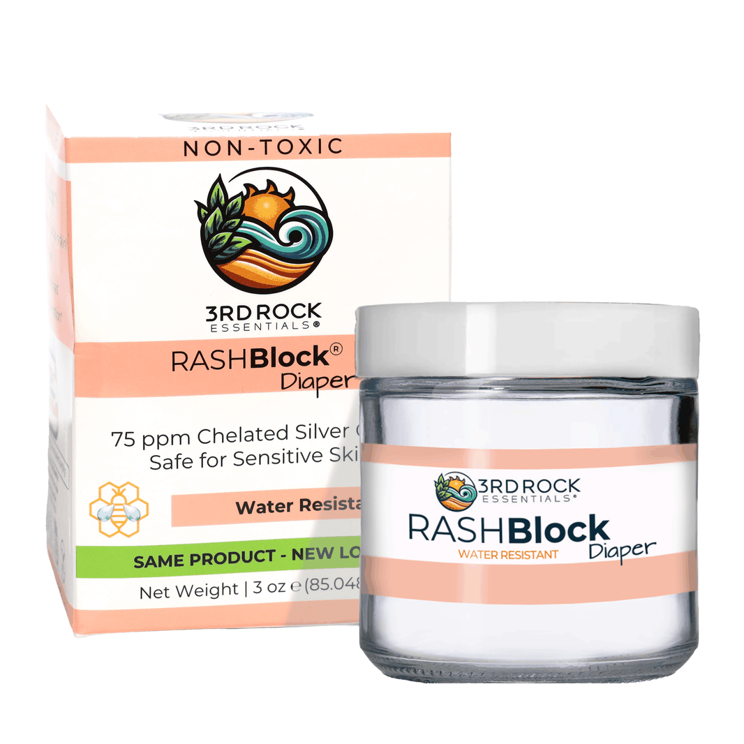 RASHBlock® Diaper - 75ppm Silver Gel Water Resistant 3oz-RASHBlock® Diaper - 75ppm Silver Gel Water Resistant 3oz