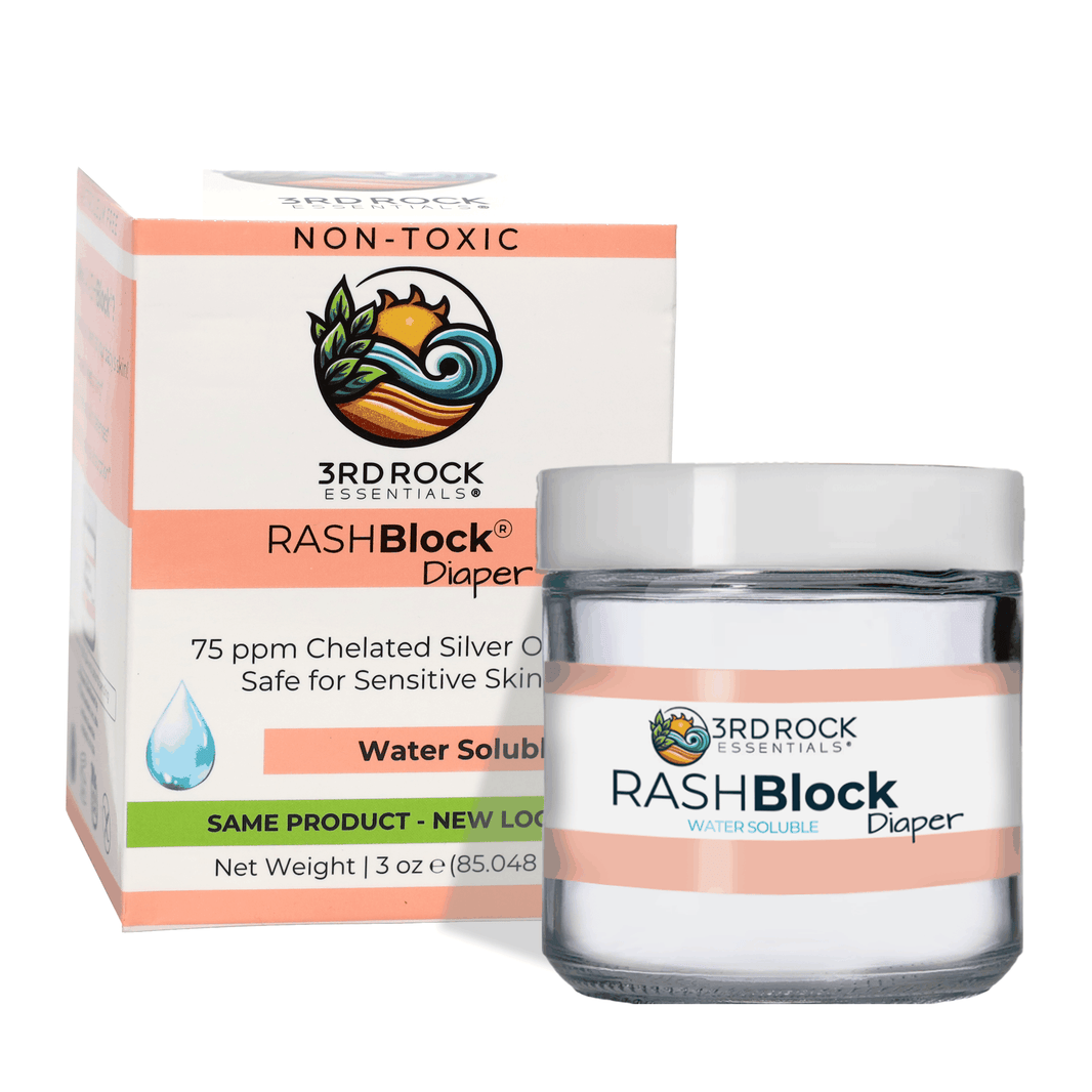 RASHBlock® Diaper 75ppm Silver Diaper Care Ointment - Water Soluble 3 oz-RASHBlock® Diaper 75ppm Silver Diaper Care Ointment - Water Soluble 3 oz