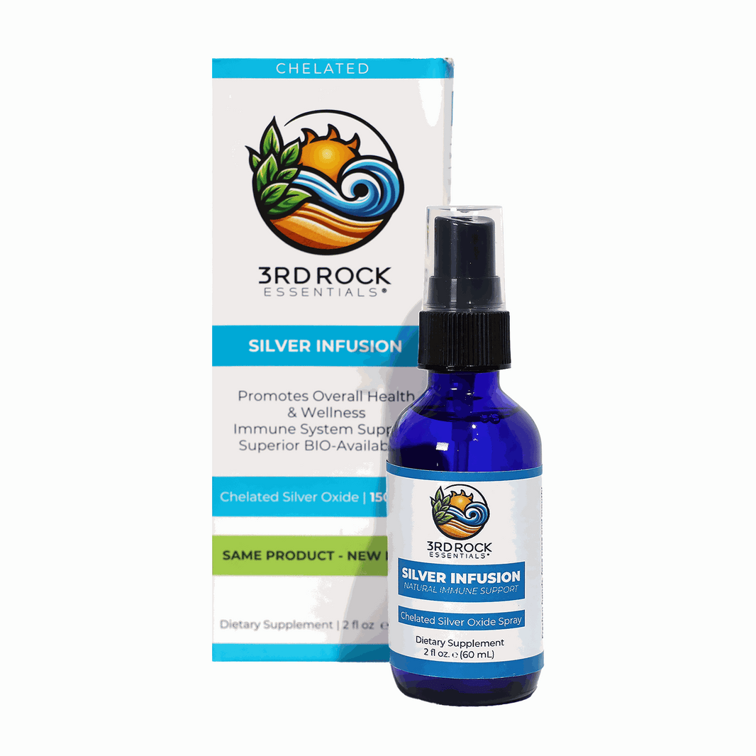 Silver Infusion 150 PPM Chelated Silver Oxide Supplement - 2 oz. Spray-Silver Infusion 150 PPM Chelated Silver Oxide Supplement - 2 oz. Spray