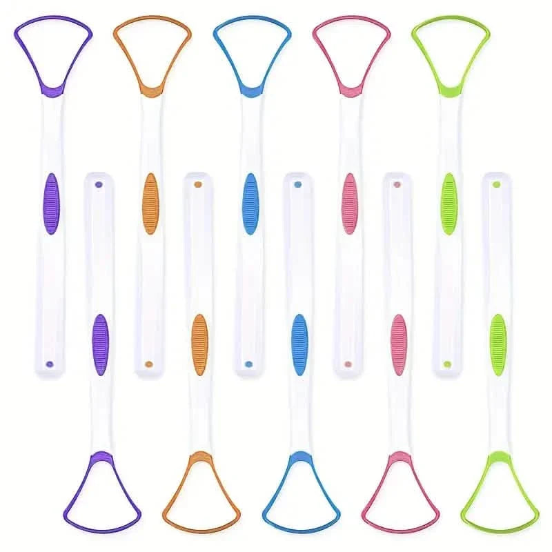 10-Pack: 100% BPA Free Tongue Scrapers-10-Pack: 100% BPA Free Tongue Scrapers