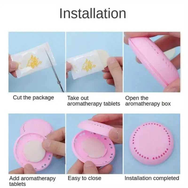 10-Pack: Aromatherapy Air Fresheners - Solid Deodorizer Tablets with Extra Shell-10-Pack: Aromatherapy Air Fresheners - Solid Deodorizer Tablets with Extra Shell