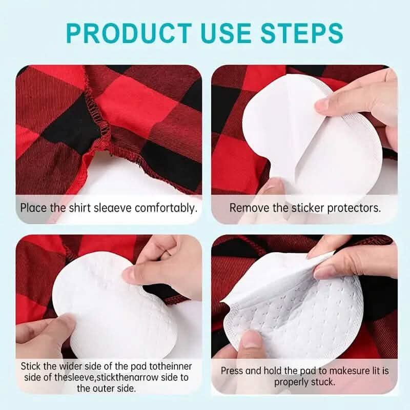 10-Pack: Disposable Underarm Sweat Pads-10-Pack: Disposable Underarm Sweat Pads