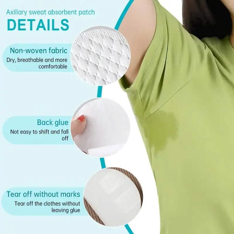 10-Pack: Disposable Underarm Sweat Pads-10-Pack: Disposable Underarm Sweat Pads