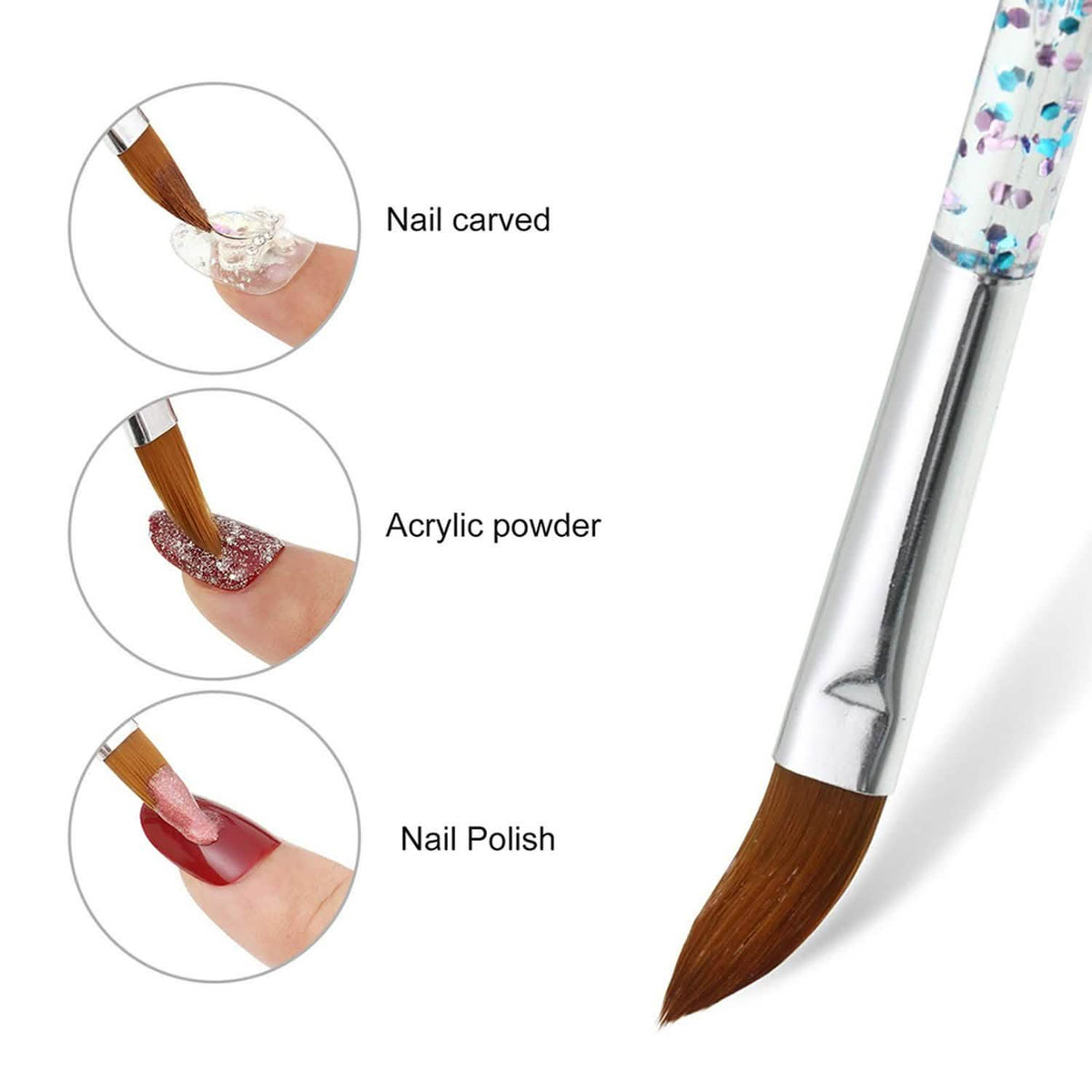 10-Pack: Premium Silicone 3D Nail Art Liner and Brushes Set-10-Pack: Premium Silicone 3D Nail Art Liner and Brushes Set