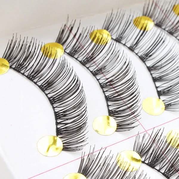 10-Pairs: Makeup Handmade Natural Fashion Long False Eyelashes-10-Pairs: Makeup Handmade Natural Fashion Long False Eyelashes