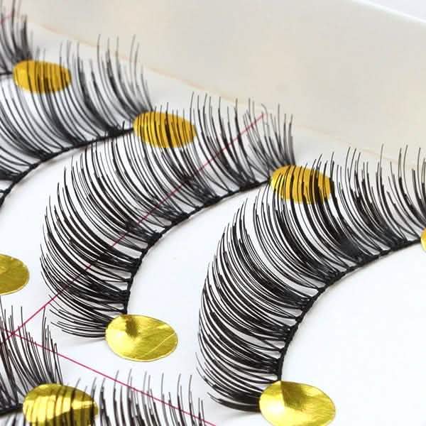 10-Pairs: Makeup Handmade Natural Fashion Long False Eyelashes-10-Pairs: Makeup Handmade Natural Fashion Long False Eyelashes