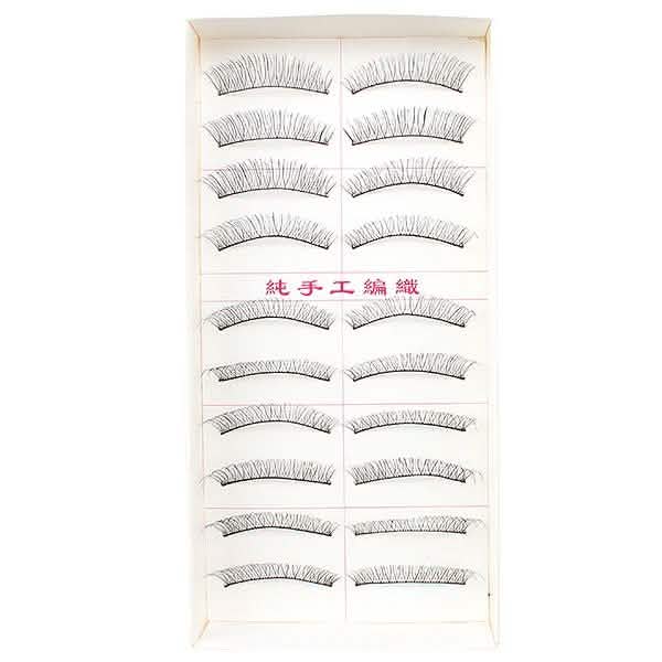 10-Pairs: Makeup Handmade Natural Fashion Long False Eyelashes-10-Pairs: Makeup Handmade Natural Fashion Long False Eyelashes