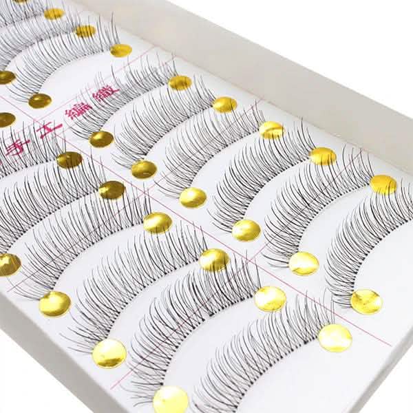 10-Pairs: Makeup Handmade Natural Fashion Long False Eyelashes Eye Lashes-10-Pairs: Makeup Handmade Natural Fashion Long False Eyelashes Eye Lashes