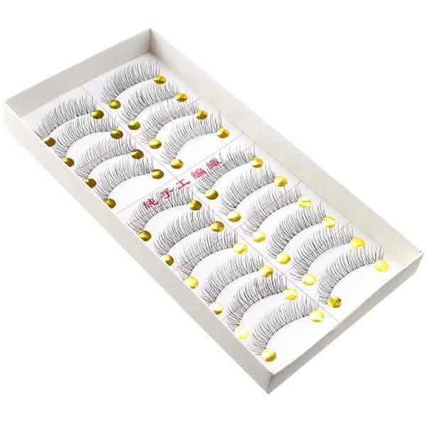 10-Pairs: Makeup Handmade Natural Fashion Long False Eyelashes Eye Lashes-10-Pairs: Makeup Handmade Natural Fashion Long False Eyelashes Eye Lashes