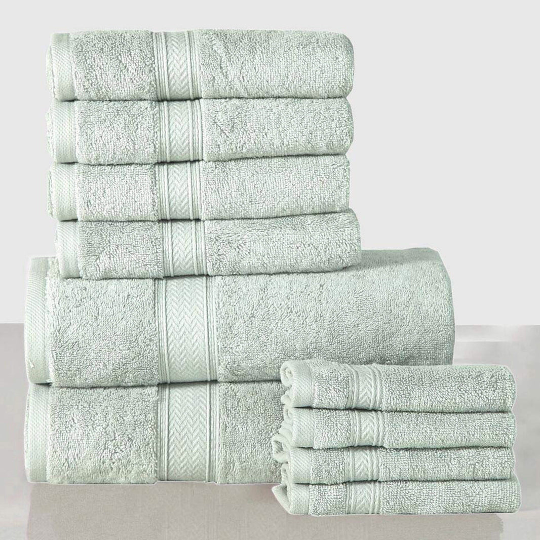 10-Piece: 600 GSM Lux Soft Cotton Towel Set-10-Piece: 600 GSM Lux Soft Cotton Towel Set