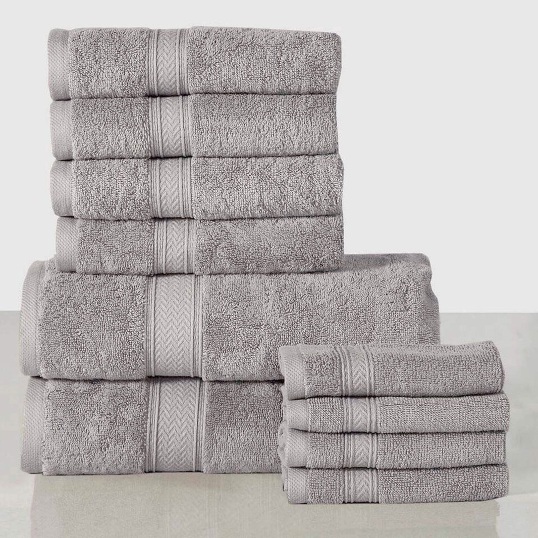 10-Piece: 600 GSM Lux Soft Cotton Towel Set-10-Piece: 600 GSM Lux Soft Cotton Towel Set