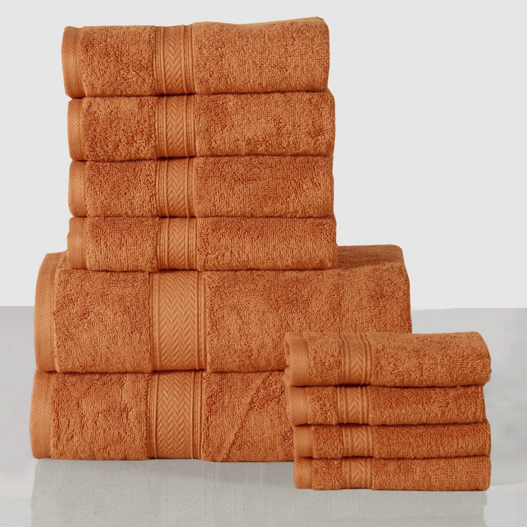 10-Piece: 600 GSM Lux Soft Cotton Towel Set-10-Piece: 600 GSM Lux Soft Cotton Towel Set