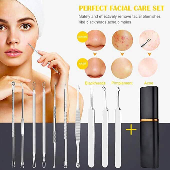 10-Piece: Blackhead Remover Tool-10-Piece: Blackhead Remover Tool