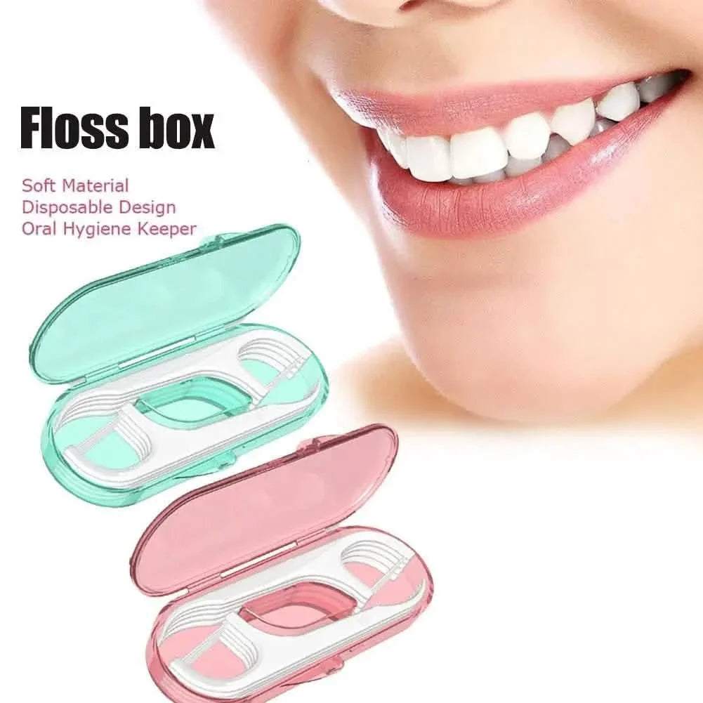 10-Piece Set: Dental Floss Travel Case-Floss Pick-10-Piece Set: Dental Floss Travel Case-Floss Pick