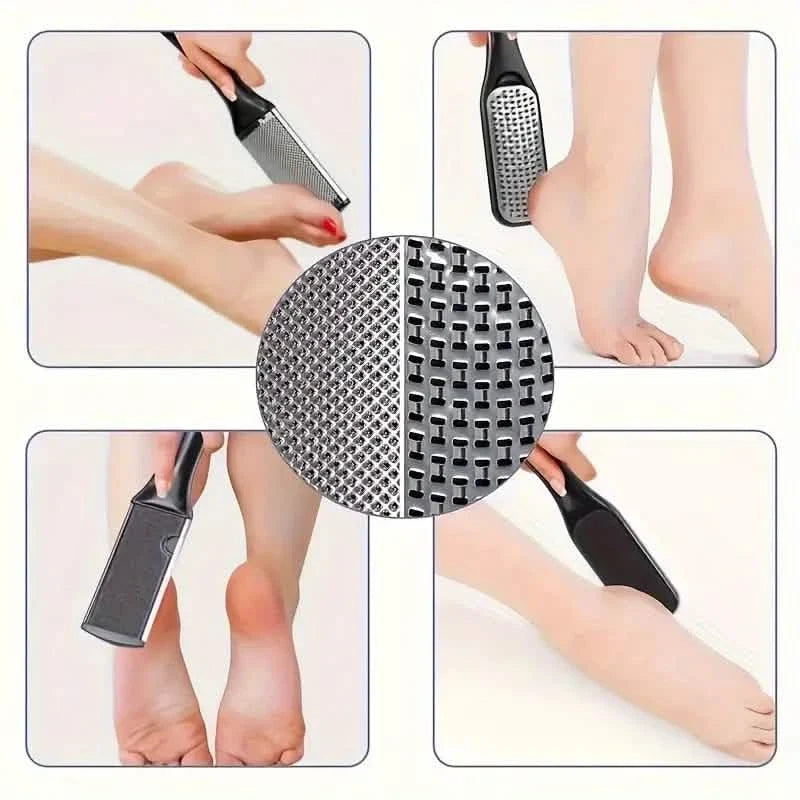 10-Piece Set: Stainless Steel Foot Care Kit - Portable Pedicure & Manicure Set-10-Piece Set: Stainless Steel Foot Care Kit - Portable Pedicure & Manicure Set