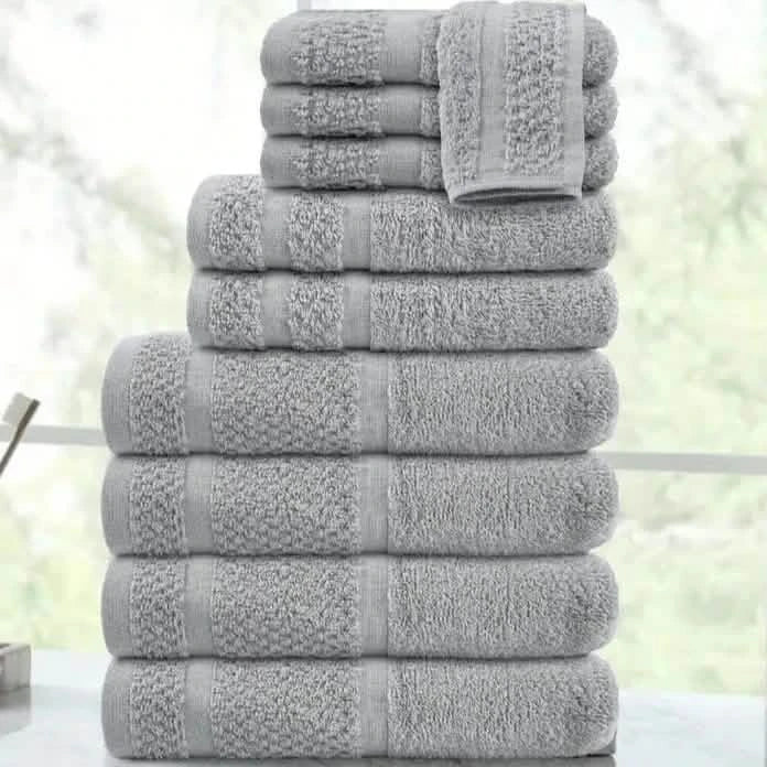 10-Piece: Towel Set with Upgraded Softness & Durability-10-Piece: Towel Set with Upgraded Softness & Durability