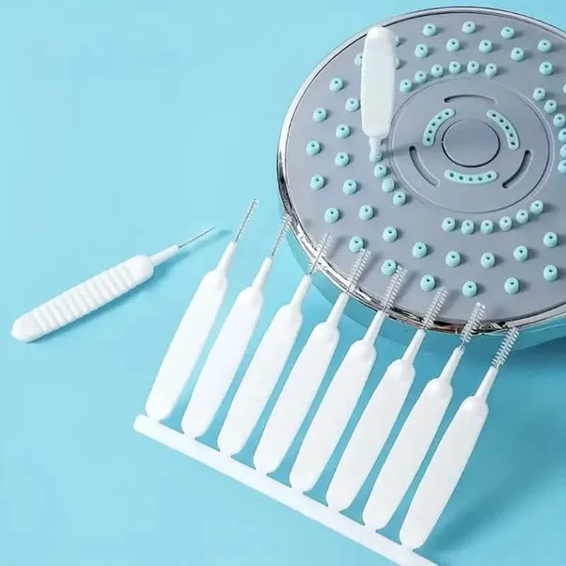 10-Pieces Set: Easy-Clean Shower Nozzle Brushes - Hassle-Free Showerhead Crevices Cleaner-10-Pieces Set: Easy-Clean Shower Nozzle Brushes - Hassle-Free Showerhead Crevices Cleaner