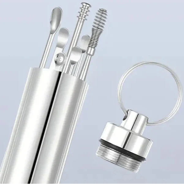 10-Pieces: Stainless Steel Ear Wax Removal Tool Set-10-Pieces: Stainless Steel Ear Wax Removal Tool Set