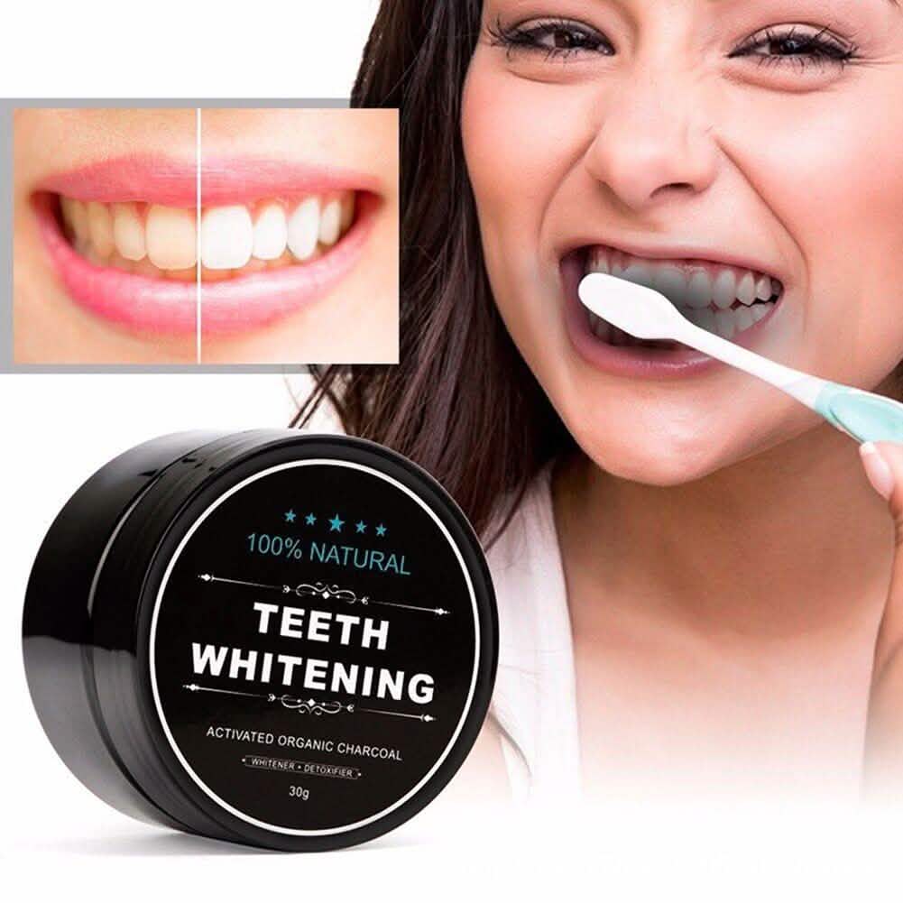 100% Natural Charcoal Teeth Whitening Powder-100% Natural Charcoal Teeth Whitening Powder