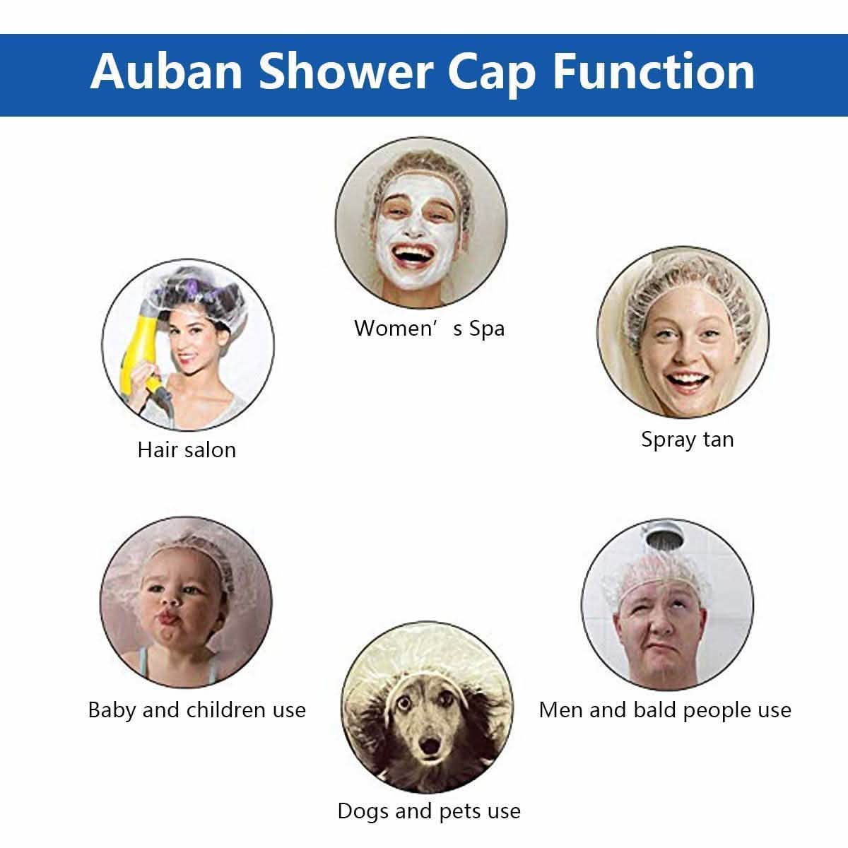 100-Piece: Disposable Shower Cap-100-Piece: Disposable Shower Cap