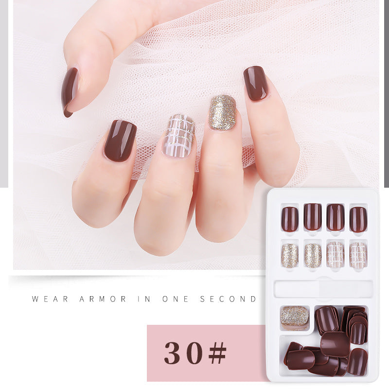 30pcs Detachable False Nail Artificial Tips Set Full Cover for Short Decoration-c4572df0637b4e524e8dc1dc69c991f4
