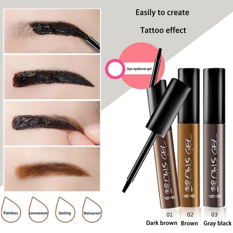 Peel Off Brown Black Eye Brow Tattoo Tint Waterproof Long-lasting Professional Eyebrow Gel Cream Mascara Eye Makeup Cosmetics-89005f1348e9ba95266b728797bc5a26
