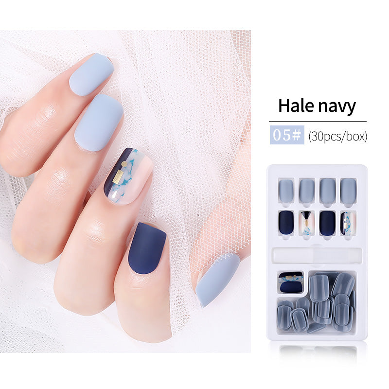 30pcs Detachable False Nail Artificial Tips Set Full Cover for Short Decoration-bdd9bf1406d09aa6b4f37c85904eb510